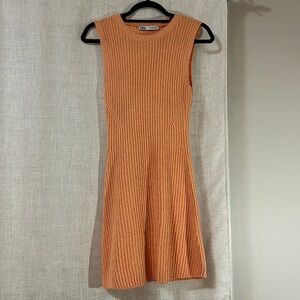Zara Coral Orange Mini Dress